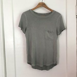 AEO soft and sexy olive green pocket tee